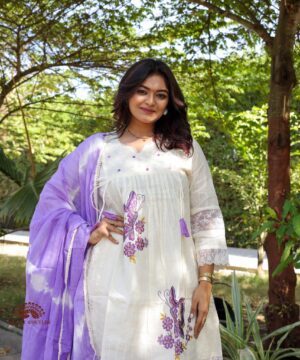 cotton peplum three piece